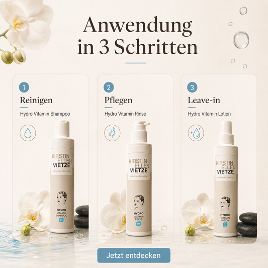 Hydro Vitamin Serie Bundle (Shampoo, Rinse & Lotion)