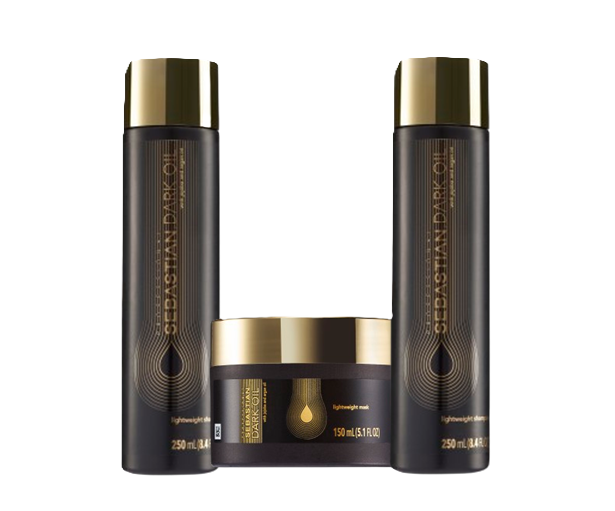 Sebastian Professional - Dark Oil Bundle mit Shampoo, Conditioner und Maske