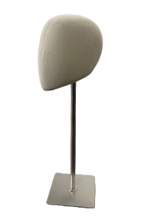 Perückenständer / Halter Kopf aus Kunststoff, Ständer aus Metall von Gisela Mayer