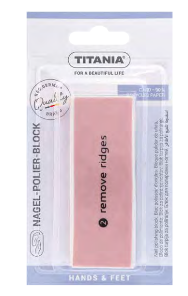 Nagel-Polier-Block - 4 Seiten - Hand & Fuß