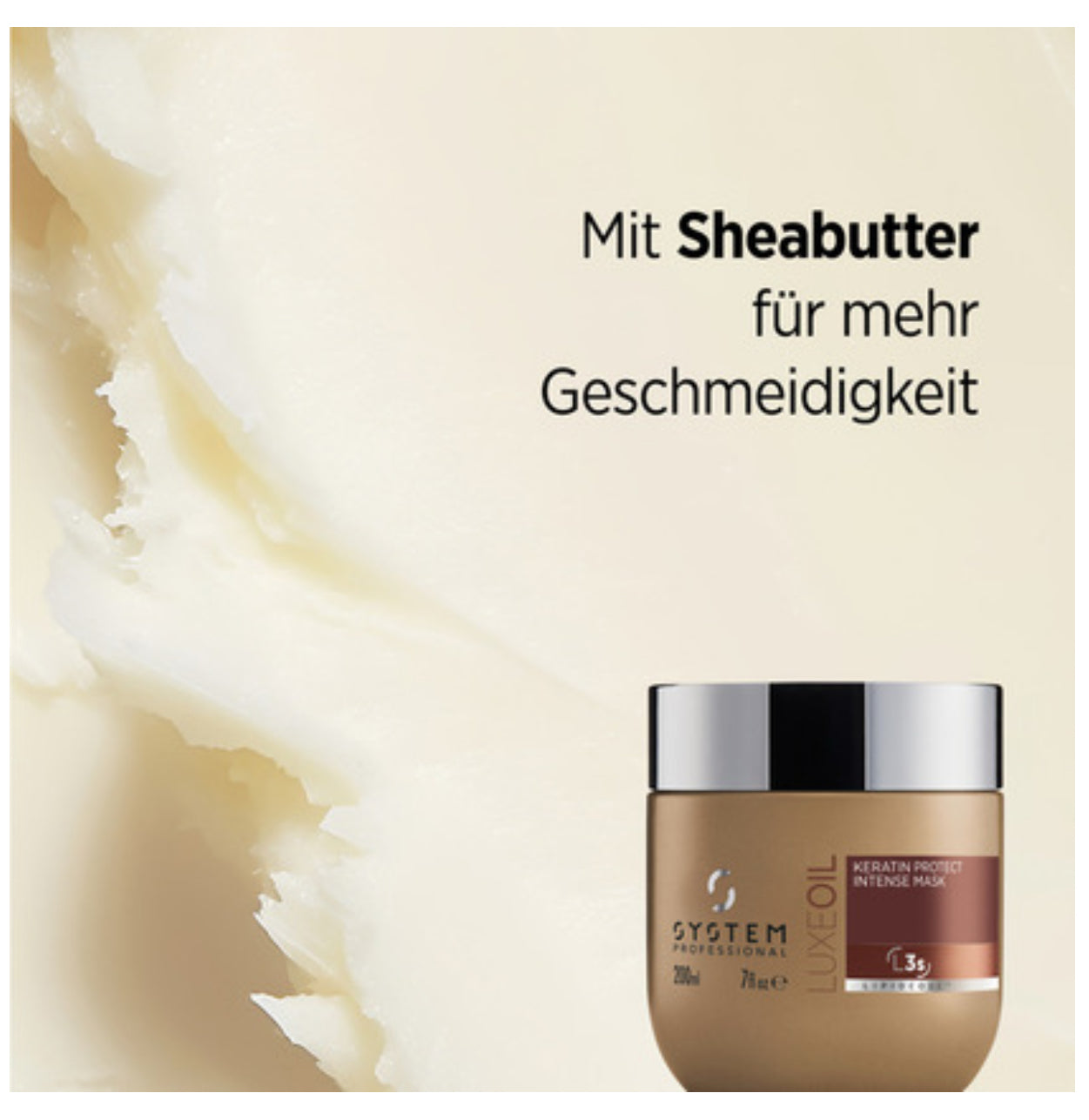 System Professional Luxe Oil Keratin Protect Intense Mask 200 ml - Mit Sheabutter für mehr geschmeidigkeit