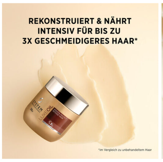 System Professional Luxe Oil Keratin Protect Intense Mask 200 ml - Rekonstruiert & Nährt intensiv für 3x geschmeidiges Haar