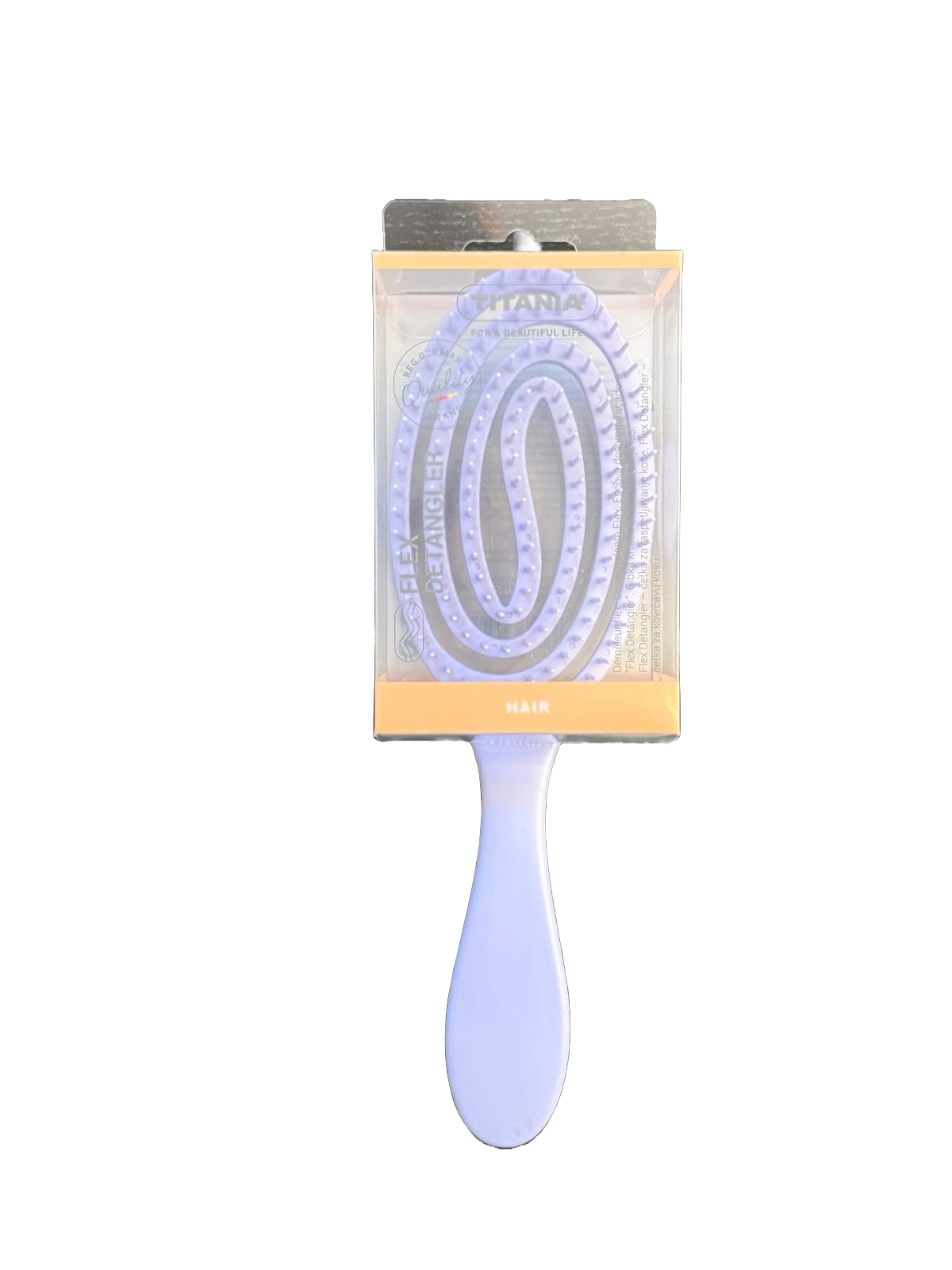 Titania_Flex_Detangler_Bürste aus Kunststoff-_Oval_-_Lavendel
