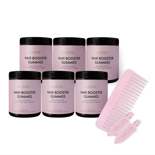 Glossily Hair booster Gummies - 6 Monats Kur