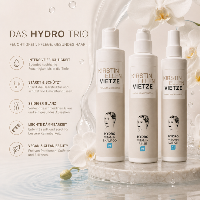 Hydro Vitamin Serie Bundle (Shampoo, Rinse & Lotion)