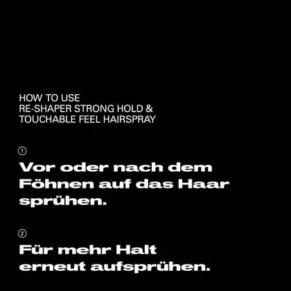 Sebastian Professional Reshaper | Strong Hold & Touchable Feel Hairspray